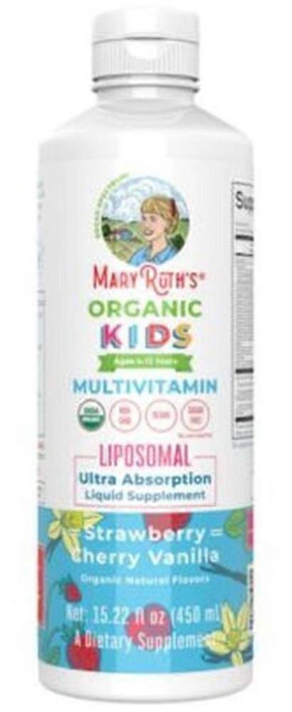 Organic Children's Multivitamin- Sugar-Free- Strawberry Cherry Vanilla (30 Serv)