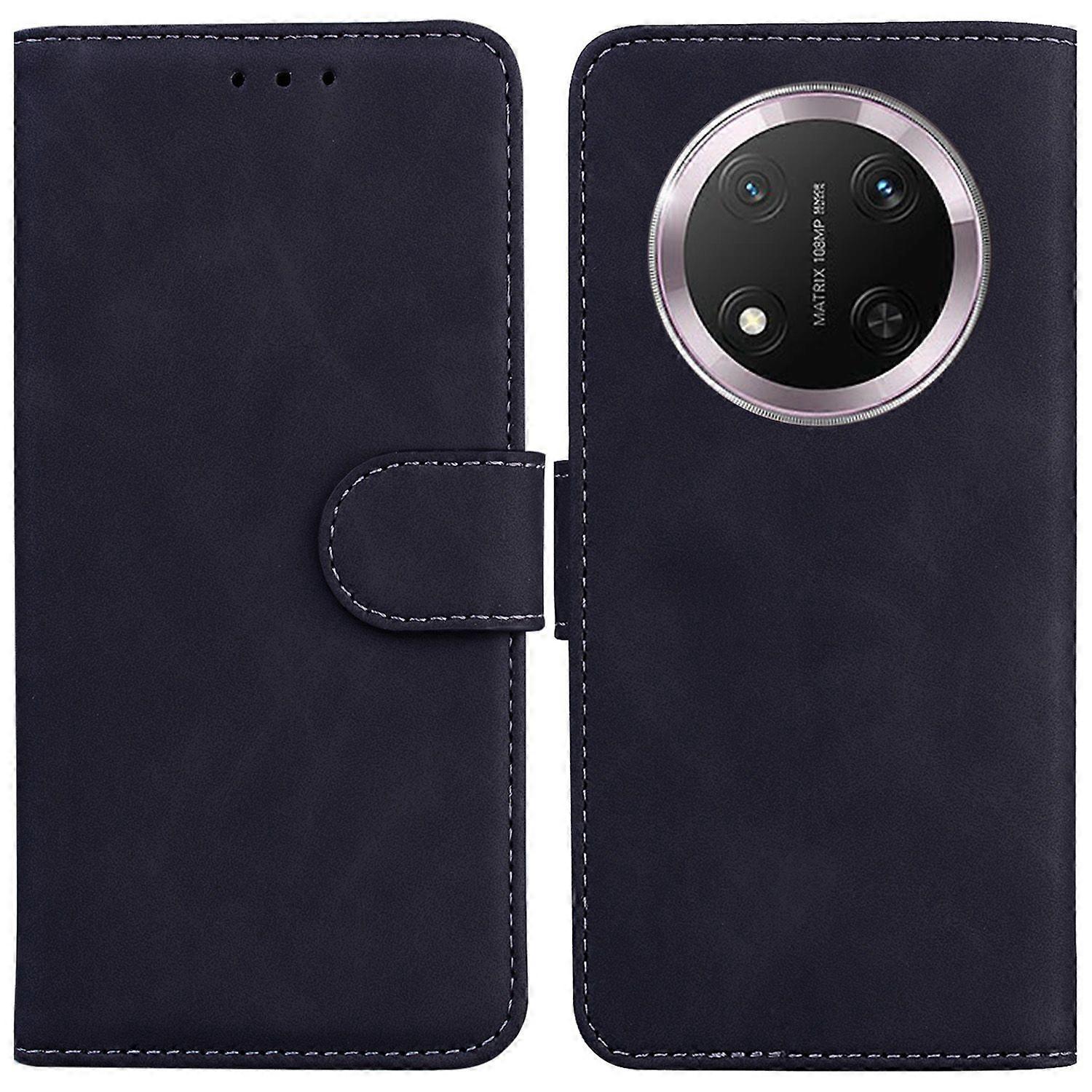 For Honor Magic7 Lite 5G Case Solid Color Leather Wallet Phone Cover