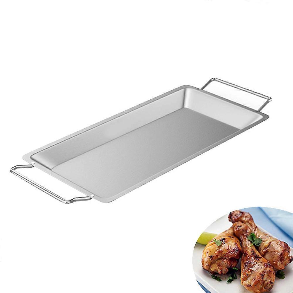  Stainless Steel Tray for BBQ with Handle - Single Tray