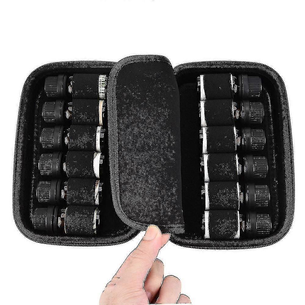 12 Roller Bottles Essential Oil Case Carry Holder Storage Aromatherapy Bag
