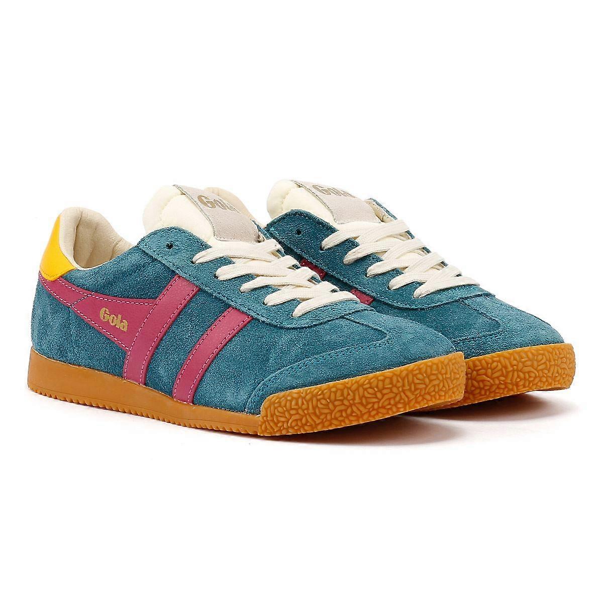 Gola Elan Suede Women's Peacock/Fuchsia Trainers