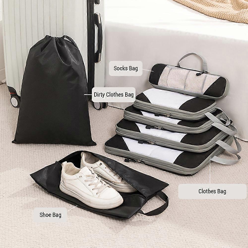 1 Set Compression Packing Cubes Komprimerbar Travel Packing Organizer för handbagage