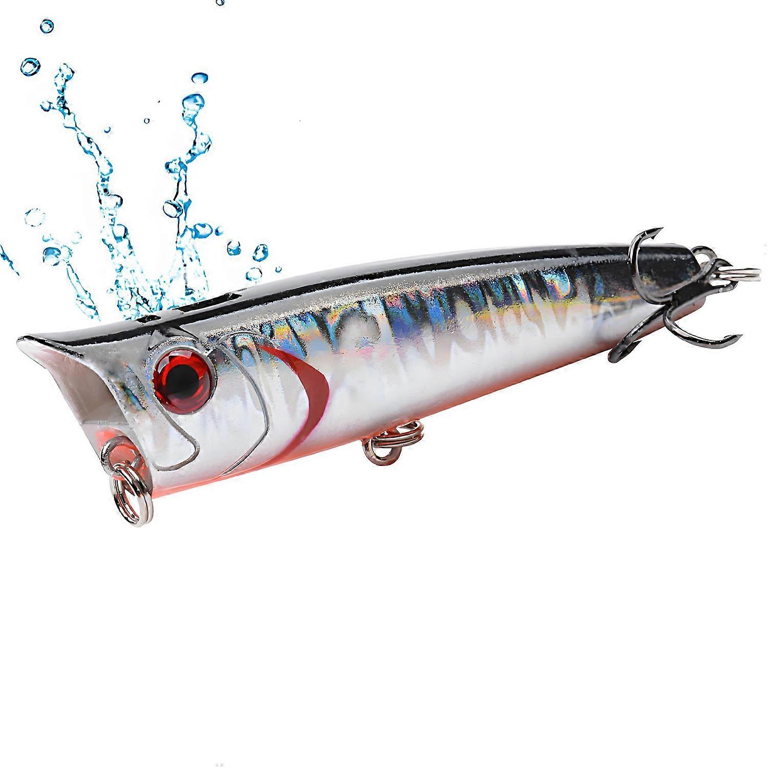 P0059 Popper Lure Topwater Fishing Bait Mini Floating Artificial Bait For Surface Angling Fish Attra