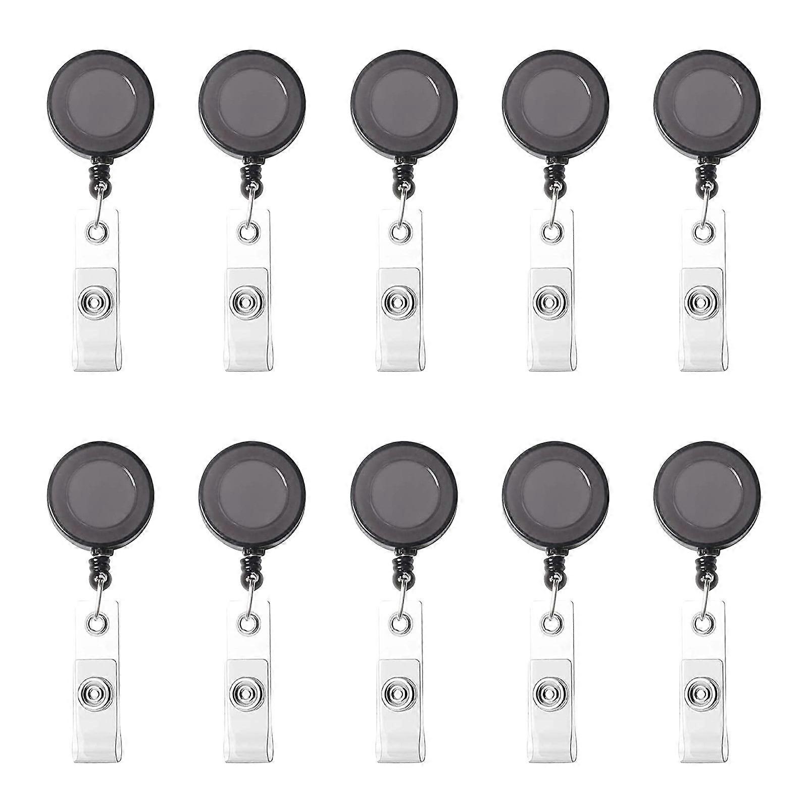 10Pc Retractable Badge Badge Scroll ID Card 10 Colors