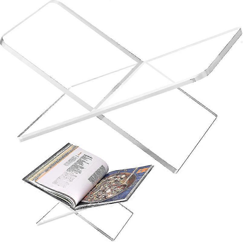 Acrylic Book Holder, Clear Acrylic Book Holder, Open Large Book Display Stand Transparent Sturdy Book Reading Stand Art Book