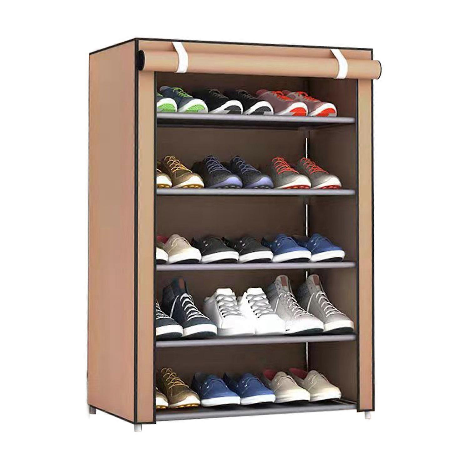 Multi-layer Shoe Rack Large Capacity Waterproof Design Dustproof Space-saving Cabinet Slipper High