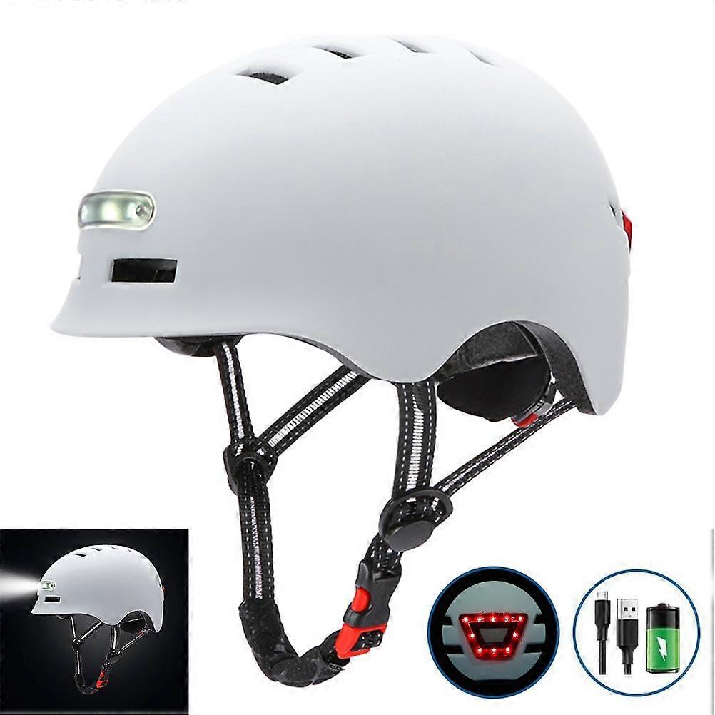LED Light Cycling Helmet Electric Bicycle Helmet Lightweight Skateboard Wheel Skateboard Helmet