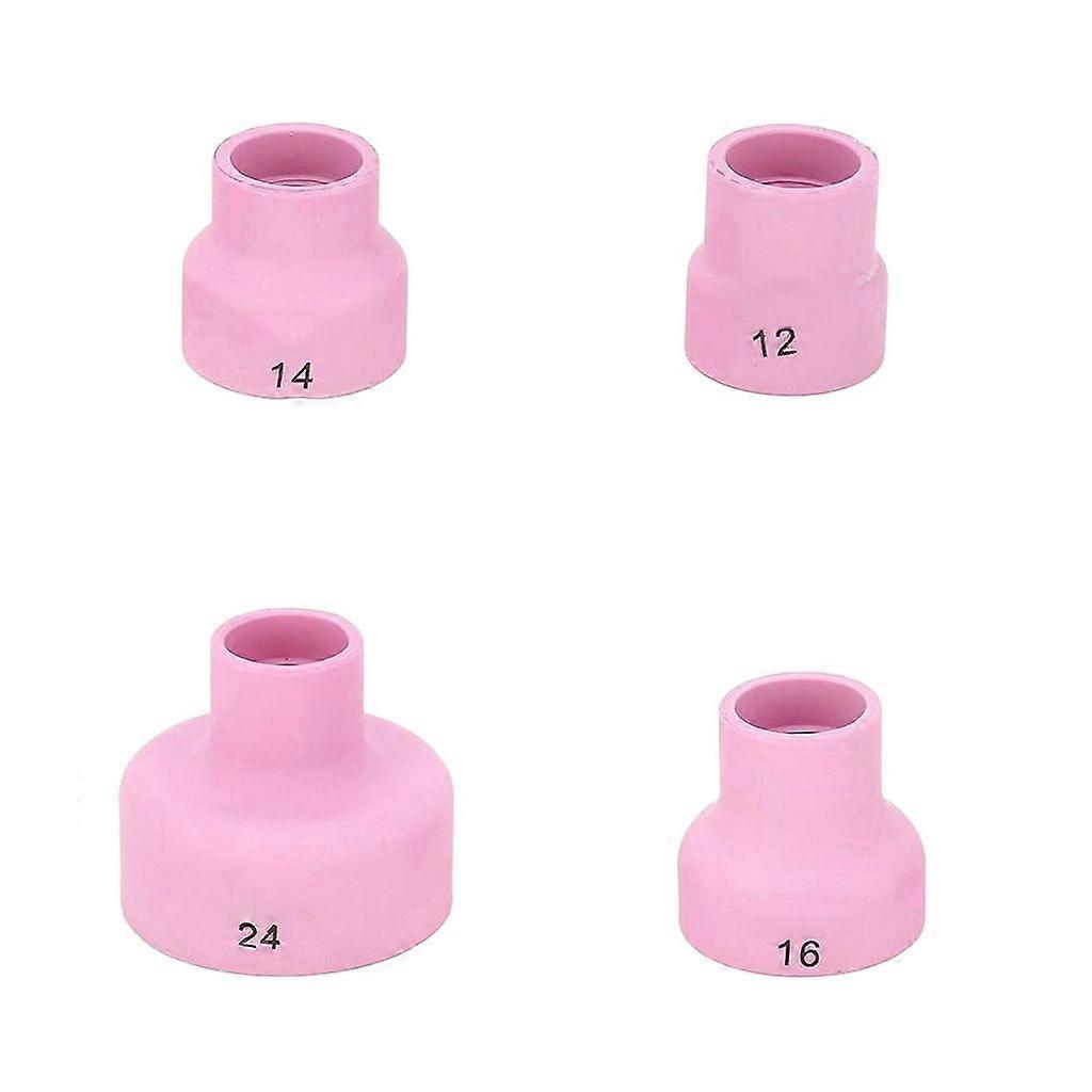 4Pcs Ceramic Welding Cup Set TIG Welding Accessory Ceramic Nozzle Supplies