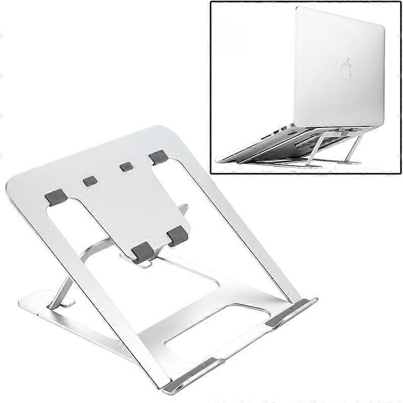 Laptop Height Extender Holder Stand Folding Portable Computer Heat Dissipation Bracket, Size: 22.3x23.5x1.3cm (Silver)