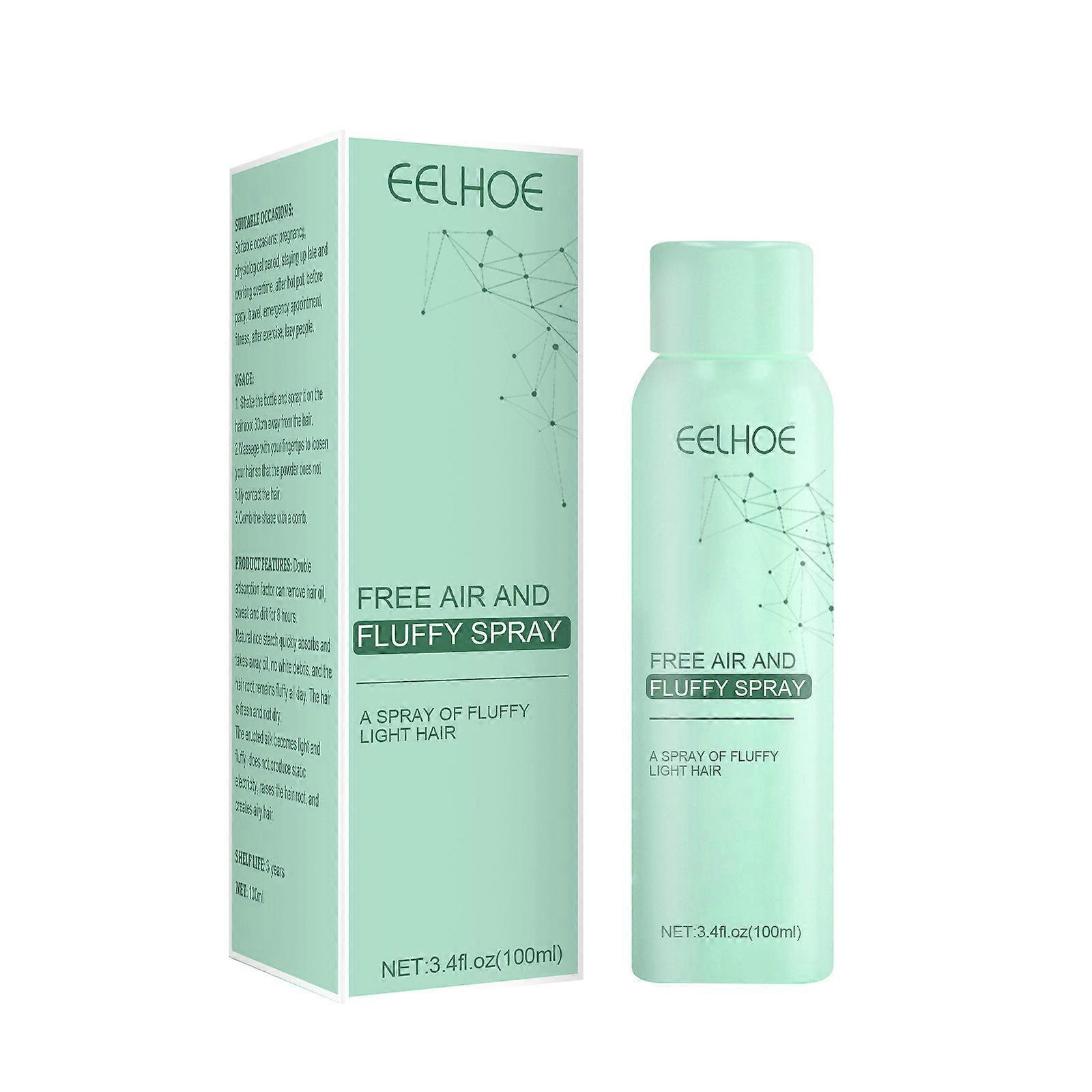 Spray de cabelo seco descartável para cuidados com os cabelos Quantidade seca desengordurada de spray de cabelo 100ML
