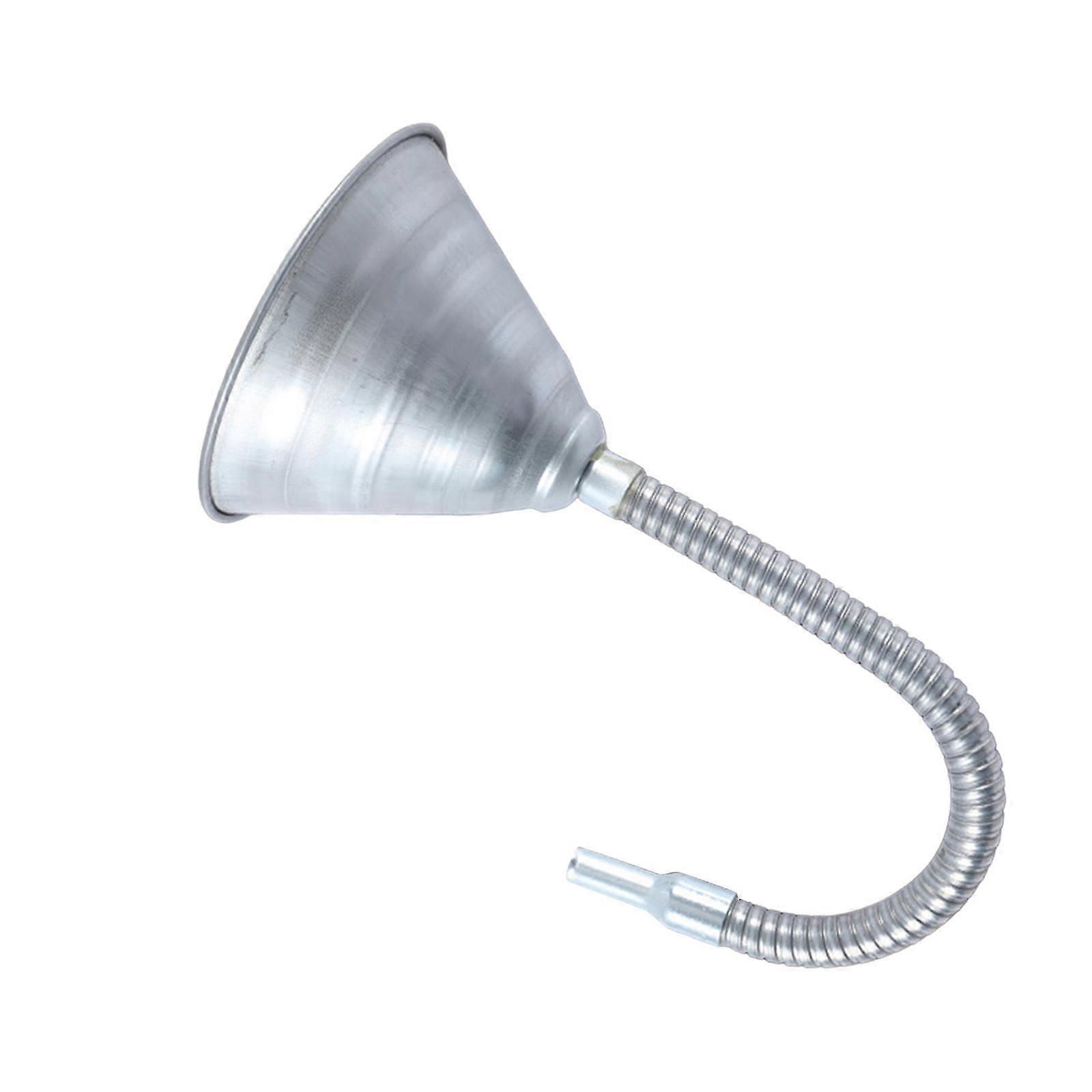 Oil Funnel with Strainer Screen Bendable Spout Funnel for Vehicles Fuel