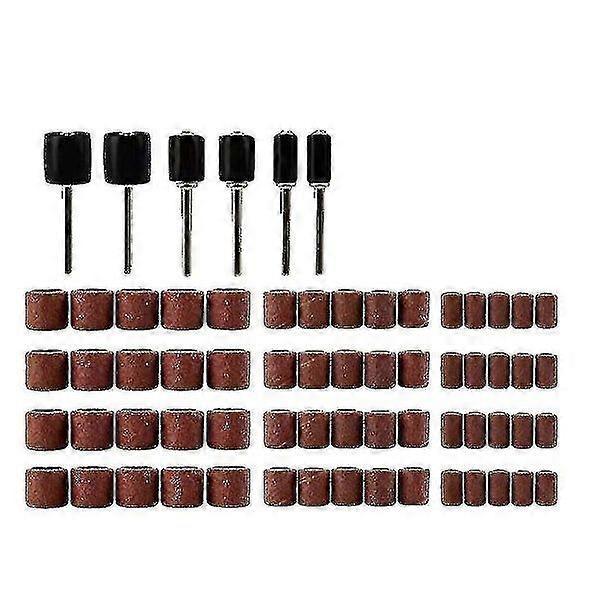 66-Piece Drum Sanding Kit for Rotary Tools - Includes Various Sizes and Sanding Circles for DIY Projects