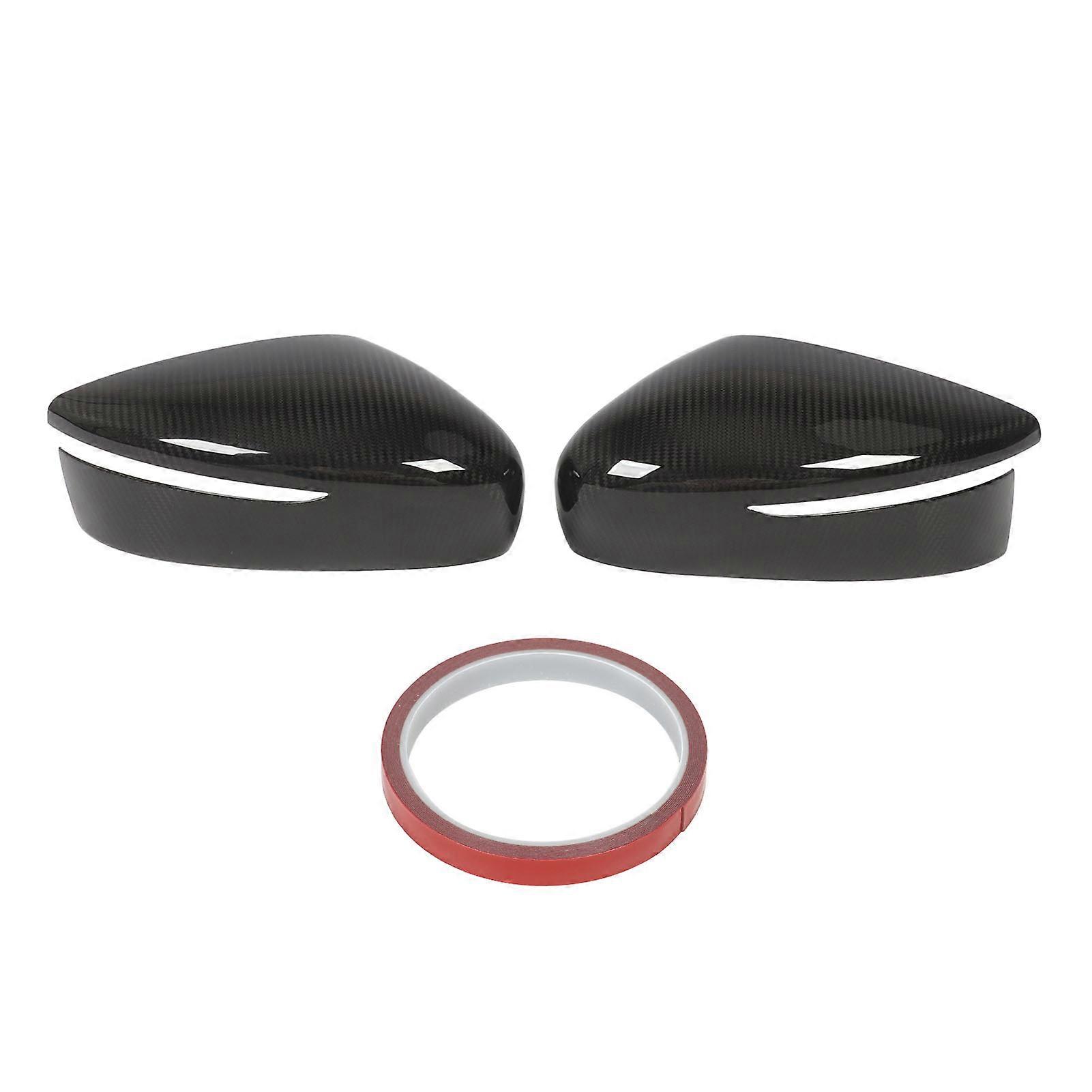 1 Pair Carbon Fiber Rearview Mirror Cover Caps Left & Right Side Mirror Covers For Fairlady Z RZ34 400Z