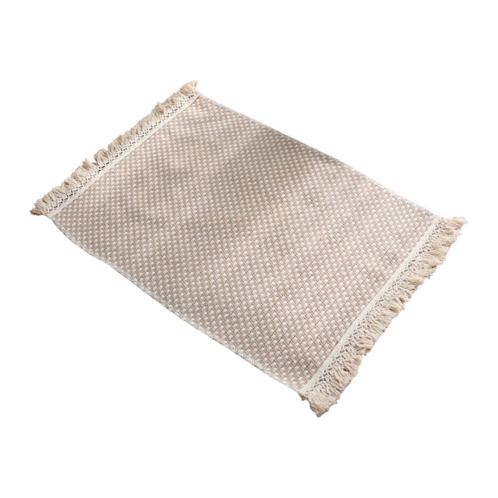 Dining Table Placemat Jute Placemat Boho Table Mat Nordic Rectangular Table