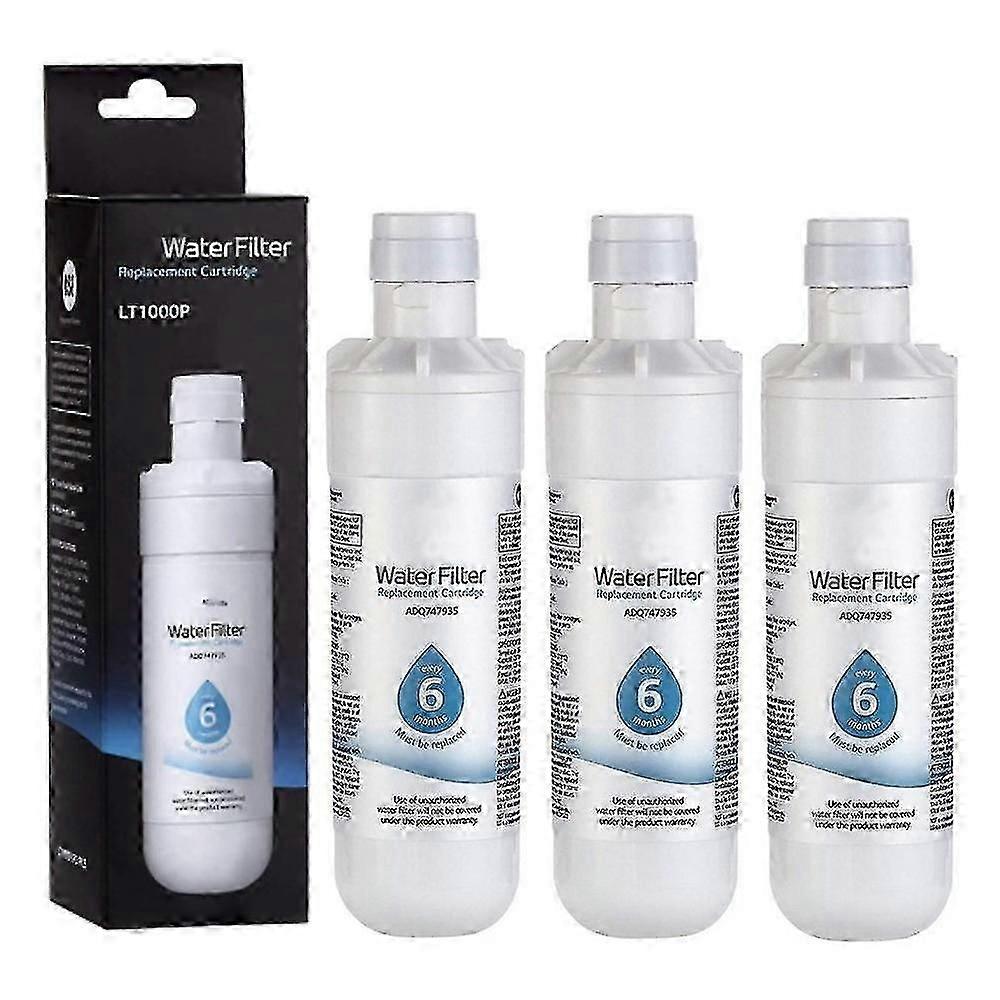 3-Pack LT1000P ADQ747935 Genuine Refrigerator Water Filter Replacement