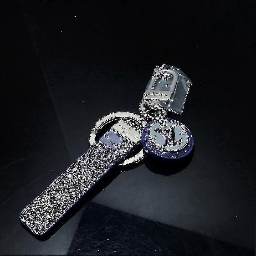 Timubike Lv جديد الأزرق الجلود سلسلة المفاتيح عيد ميلاد هدية الاتجاه مجوهرات