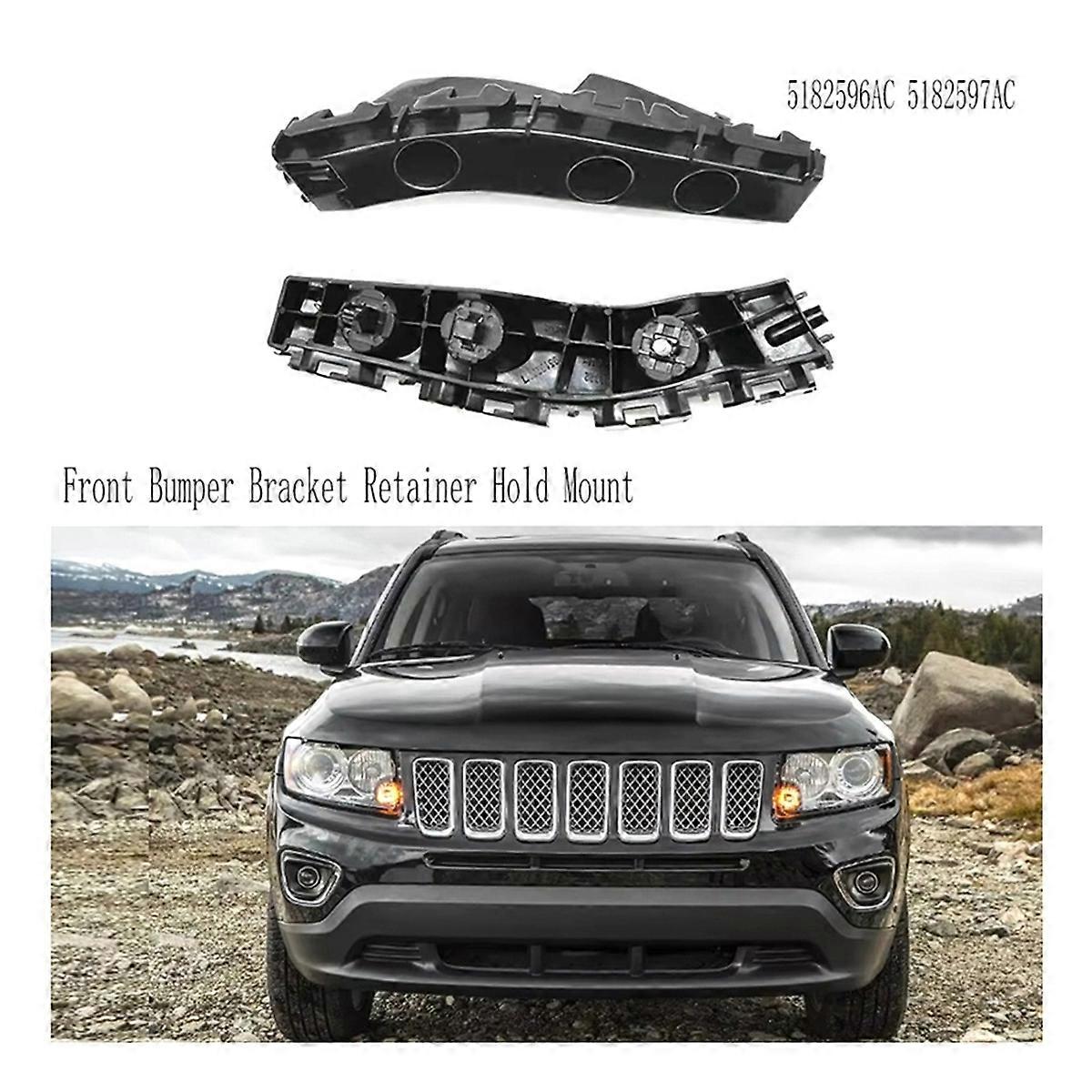 1 Pair Car Front Bumper Bracket Retainer Hold Mount for Compass