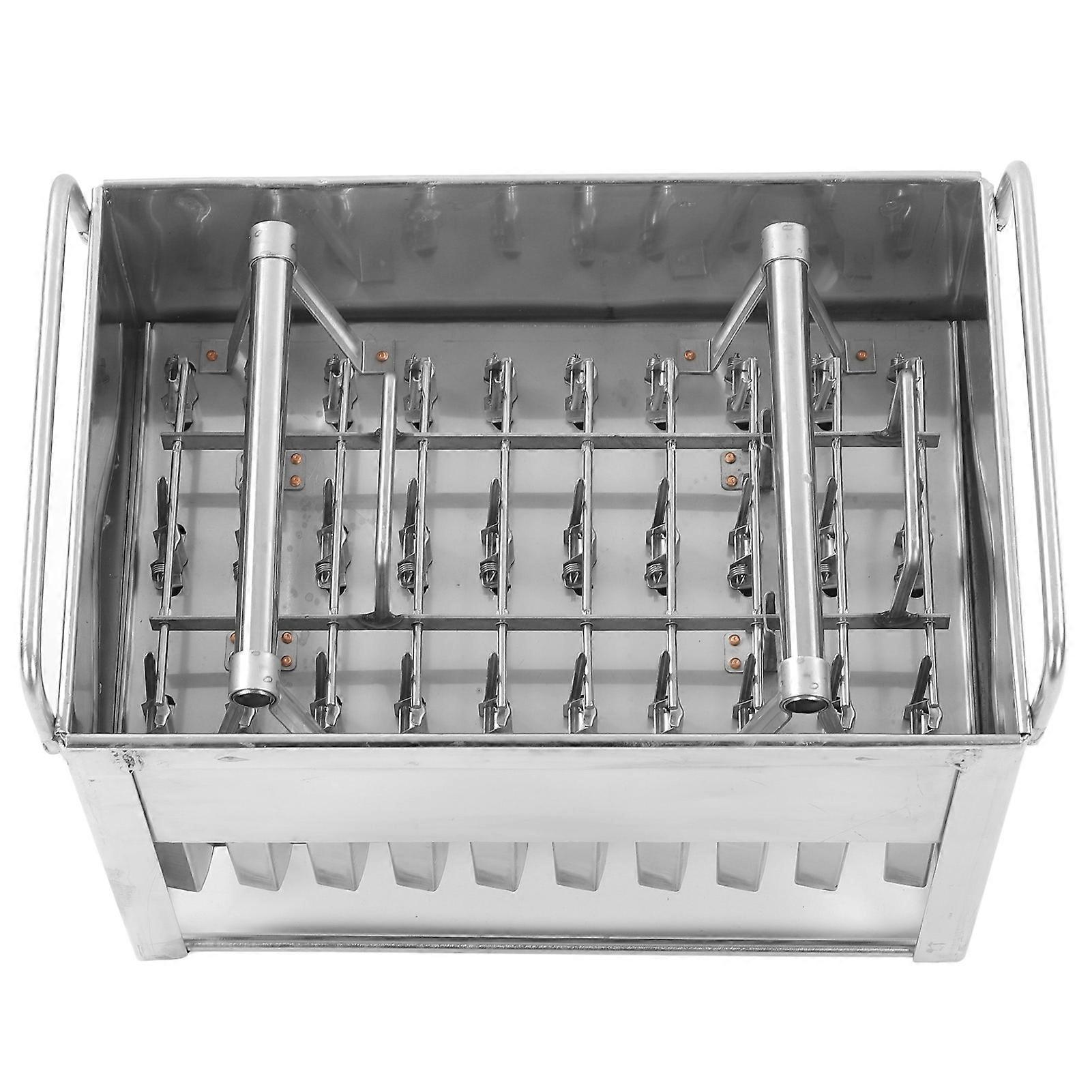 30PCS Ice Pop Molds Stainless Steel Reusable Easy Release DIY Ice Cream Maker Mold for Shop Home 