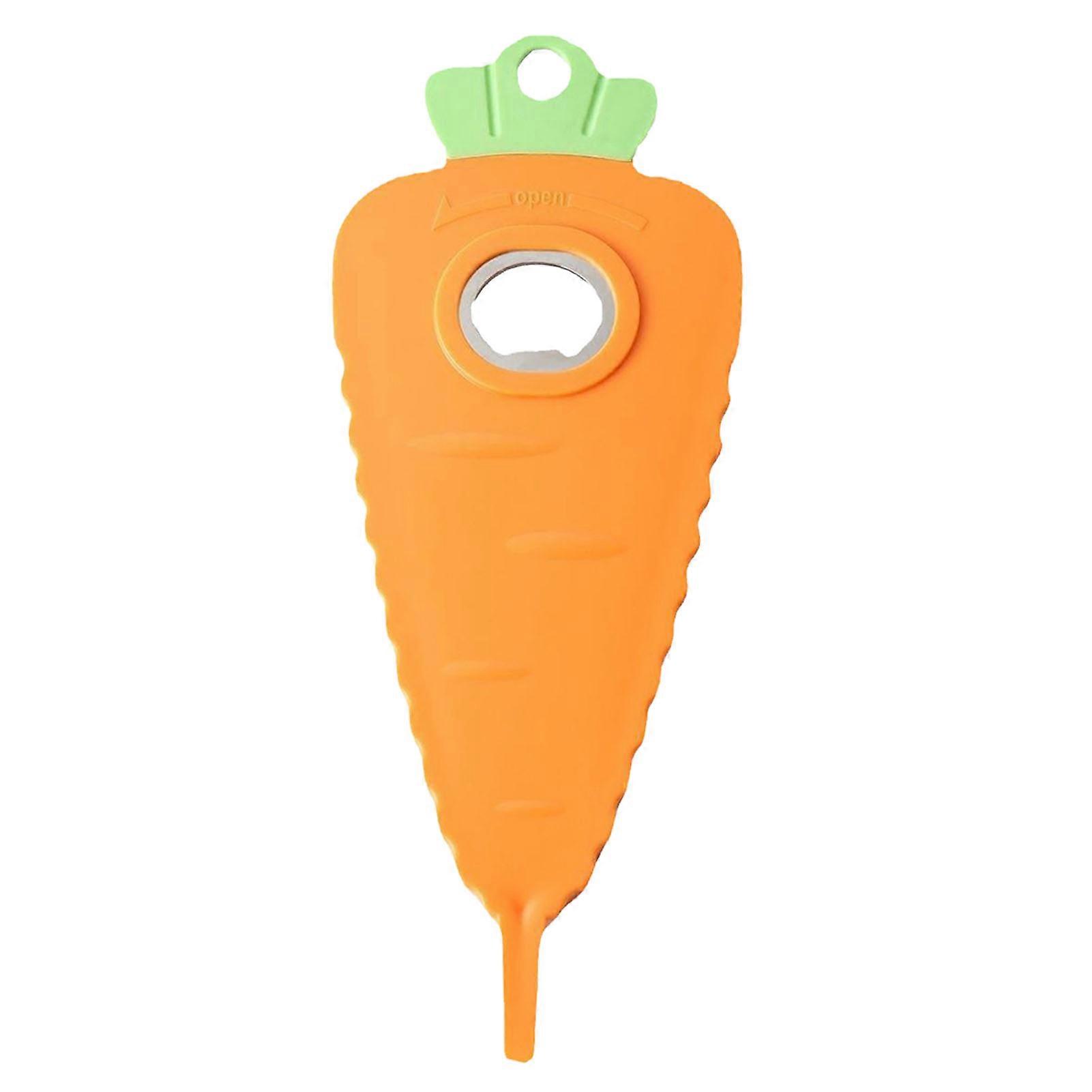 Jar Opener Multi Function Can Opener Plastic Bottle Opener Get Lids Off Easily Kitchen Gadget Carrot Design
