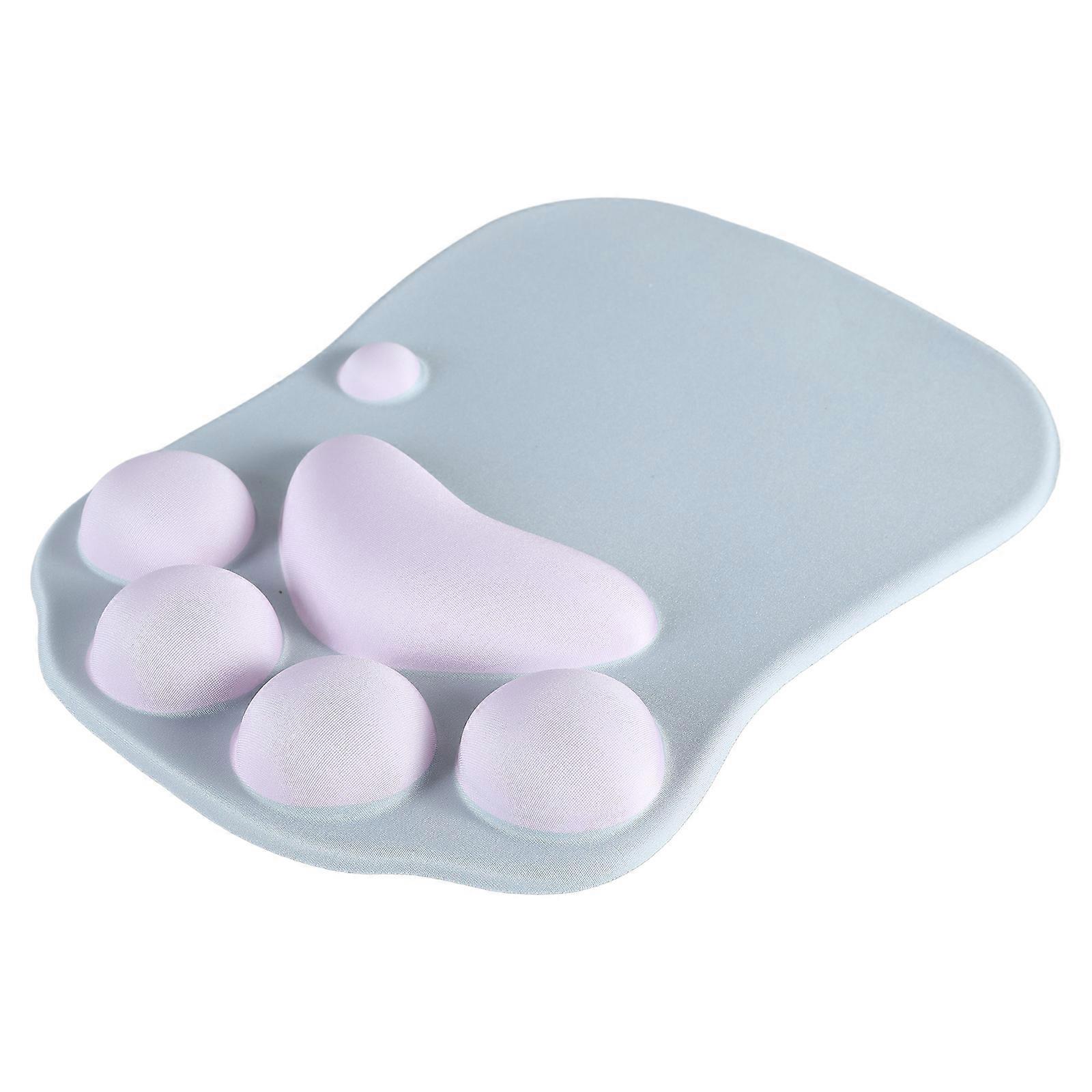 Cute for Cat Paw Mouse Pad Nonslip Silicone Mice Mat PC Computer Wrist Rest Supp Purple