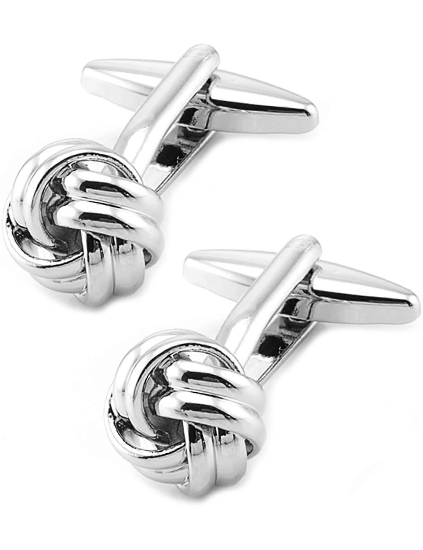 Cufflinks for Tuxedo Shirt - Elegant Silver Design, Perfect Anniversary Gift for Men, Formal Wear Accessory