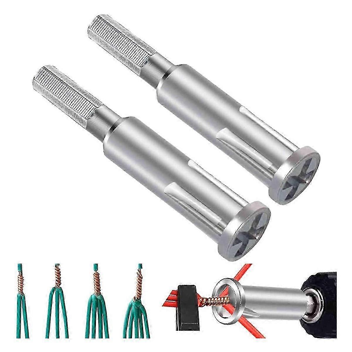 Wire Stripping and Twisting Tool, Updated Wire Twister Tool for Drill Automatic Wire Stripper Cable Wire Connector Tool Edition