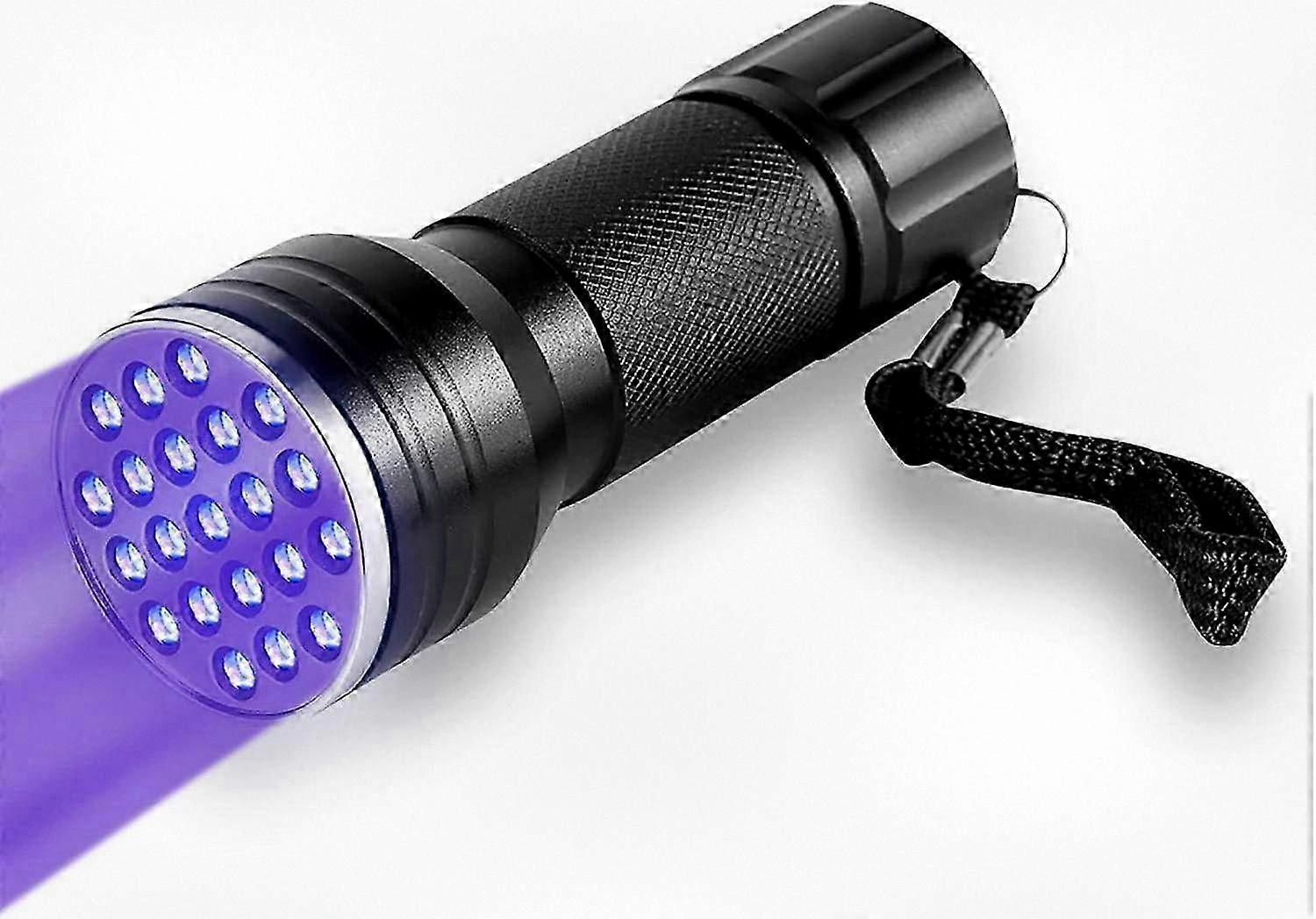 21 LED Black Light Flashlight, Handheld UV Light for Pet Urine Detection