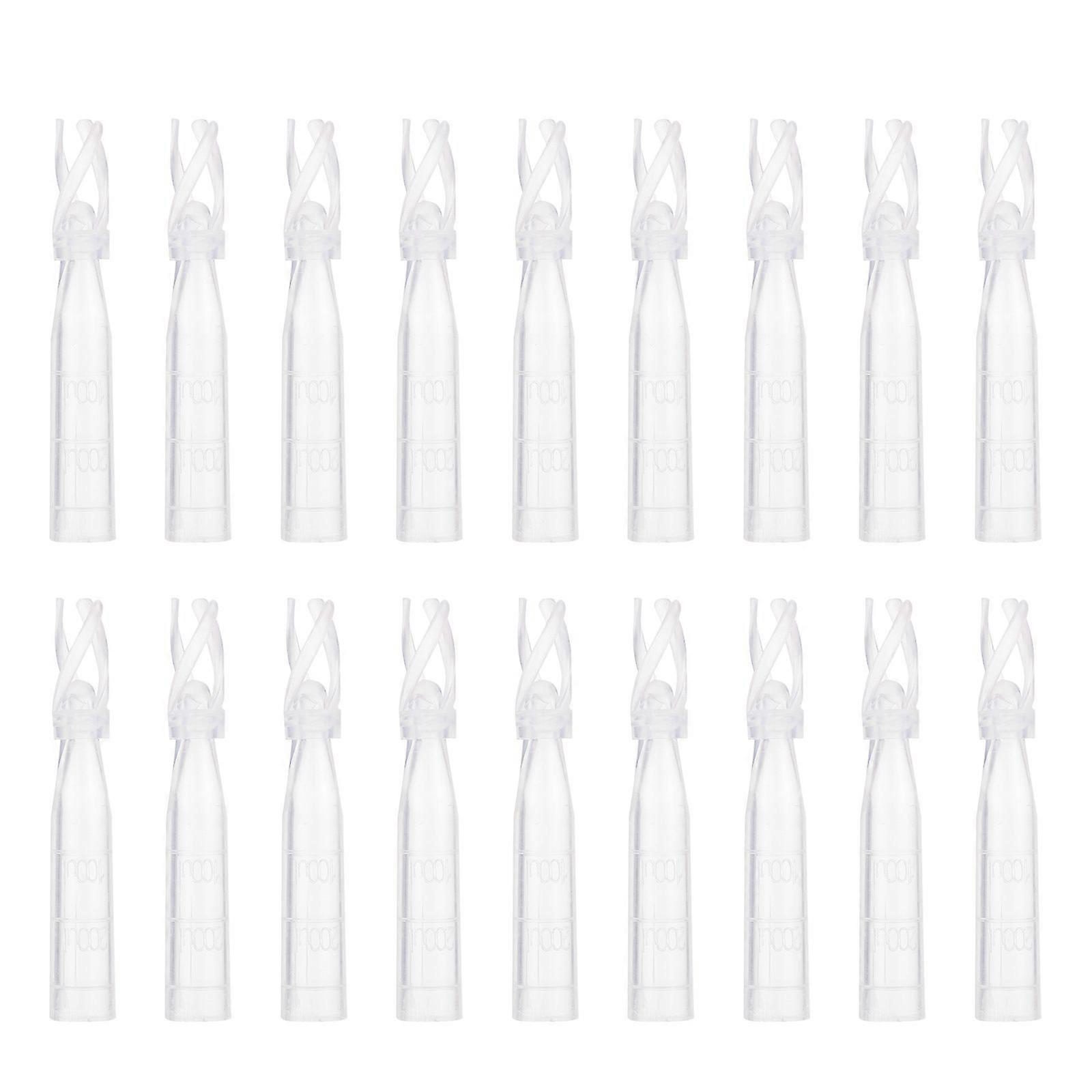 200pcs Laboratory Transparent Insert Pipes 250ul Vial Insert Pipes for HPLC Vials