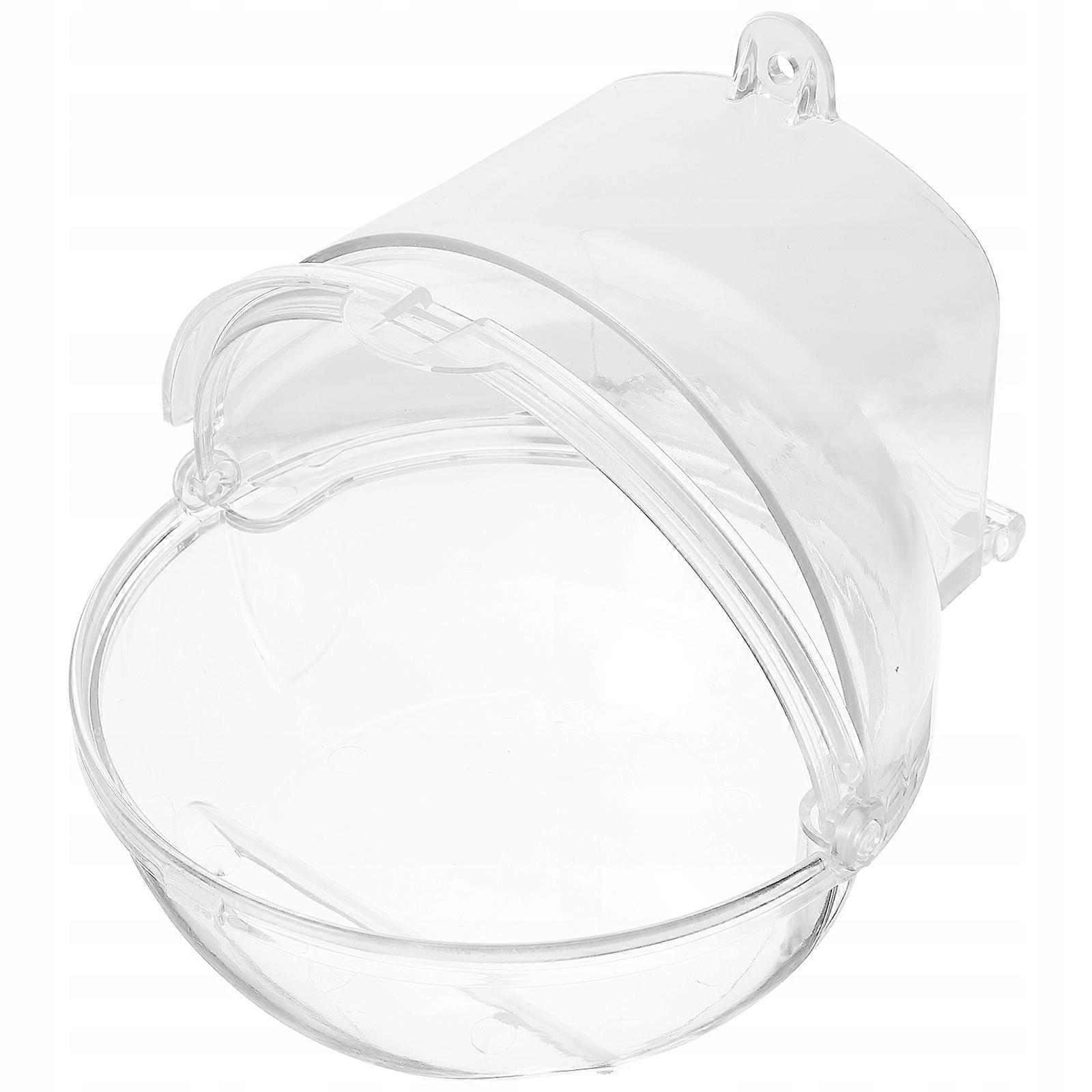 Bird Cage Hanging Birdbath Birdcage Decor Clear