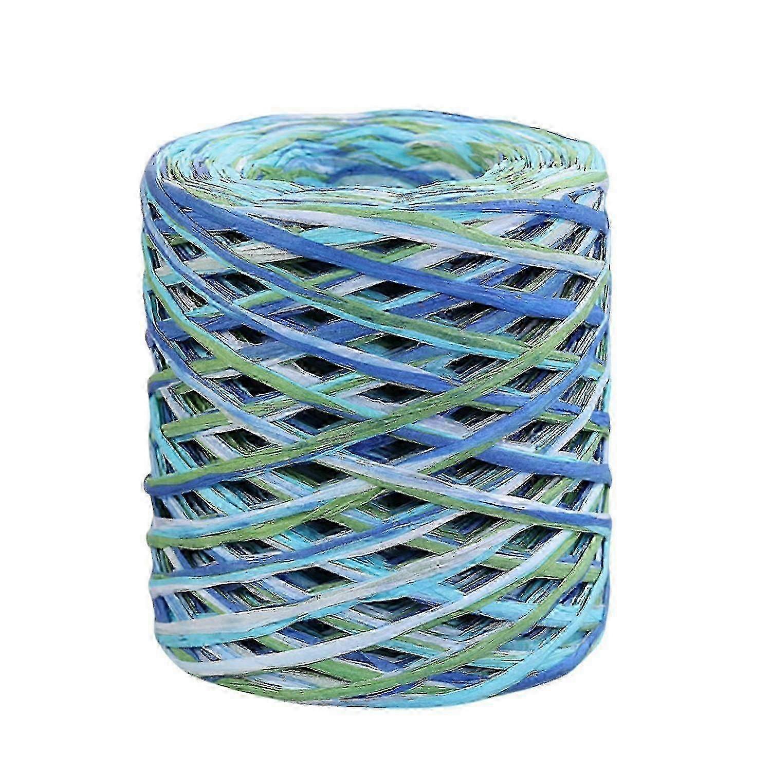1 Roll Paper Cord Recyclable DIY Clear Texture Hand-knitted Wrapping Raffia Straw for Festival