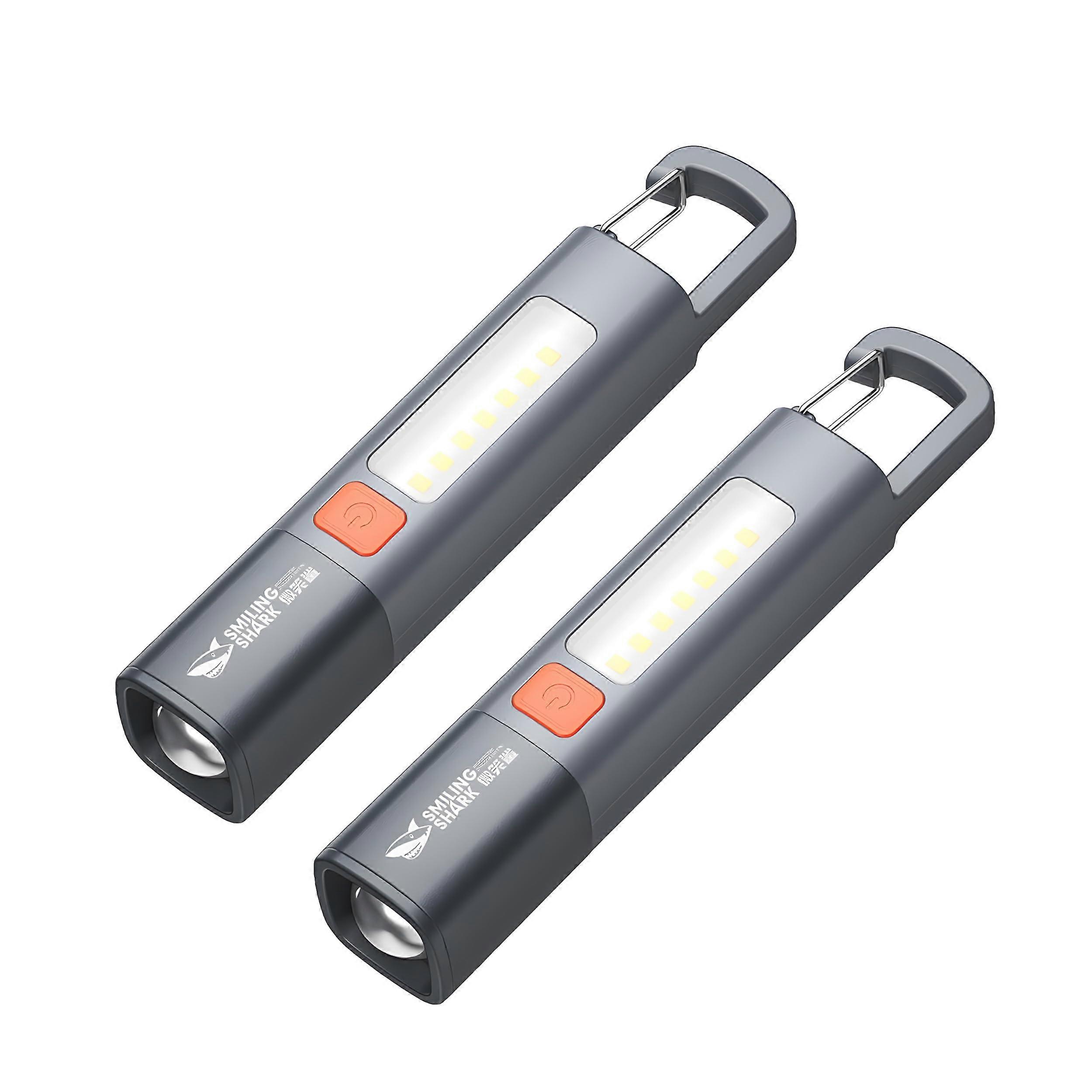 1200mAh Torch LED Work Light, COB Side G1 Flash Light, 3 Modes Zoomable Focus White
