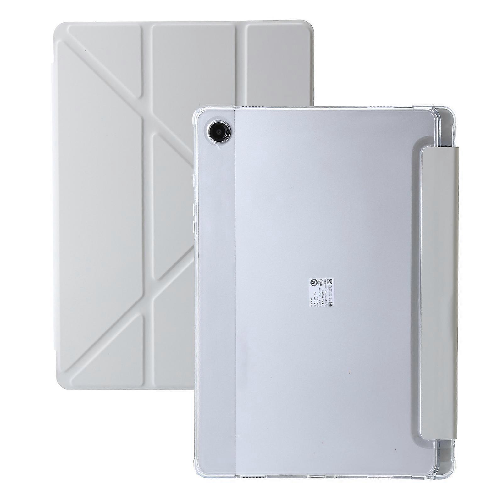 Clear Acrylic Deformation Leather Tablet Case