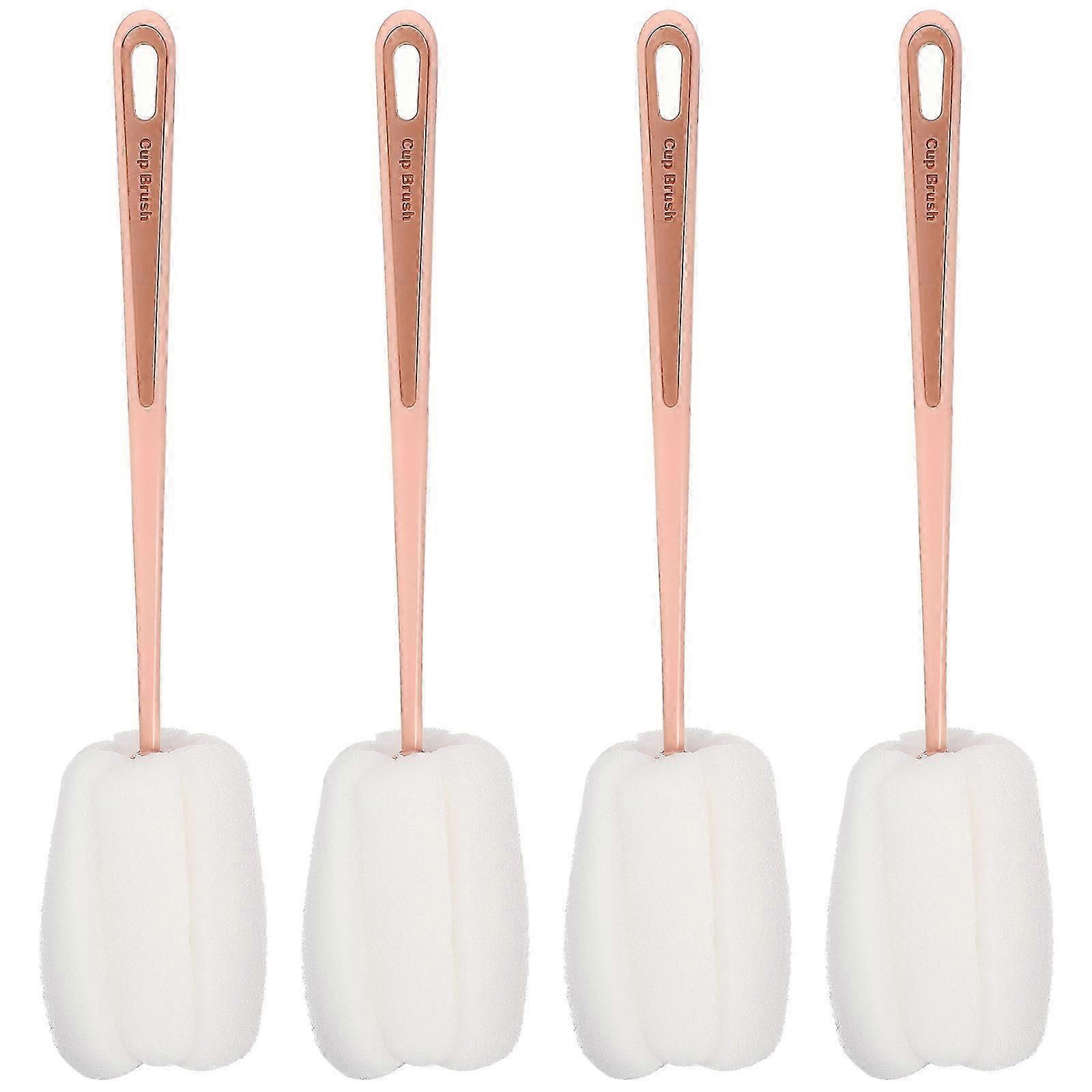 4pcs Long Handle Cup Bottle Cleaning Brushes Cup Cleaning Tools Bottle Cleaners