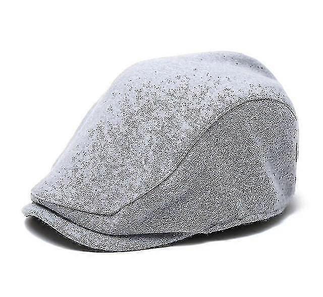 British Style Octagonal Winter Wool Hat Gatsby Cap