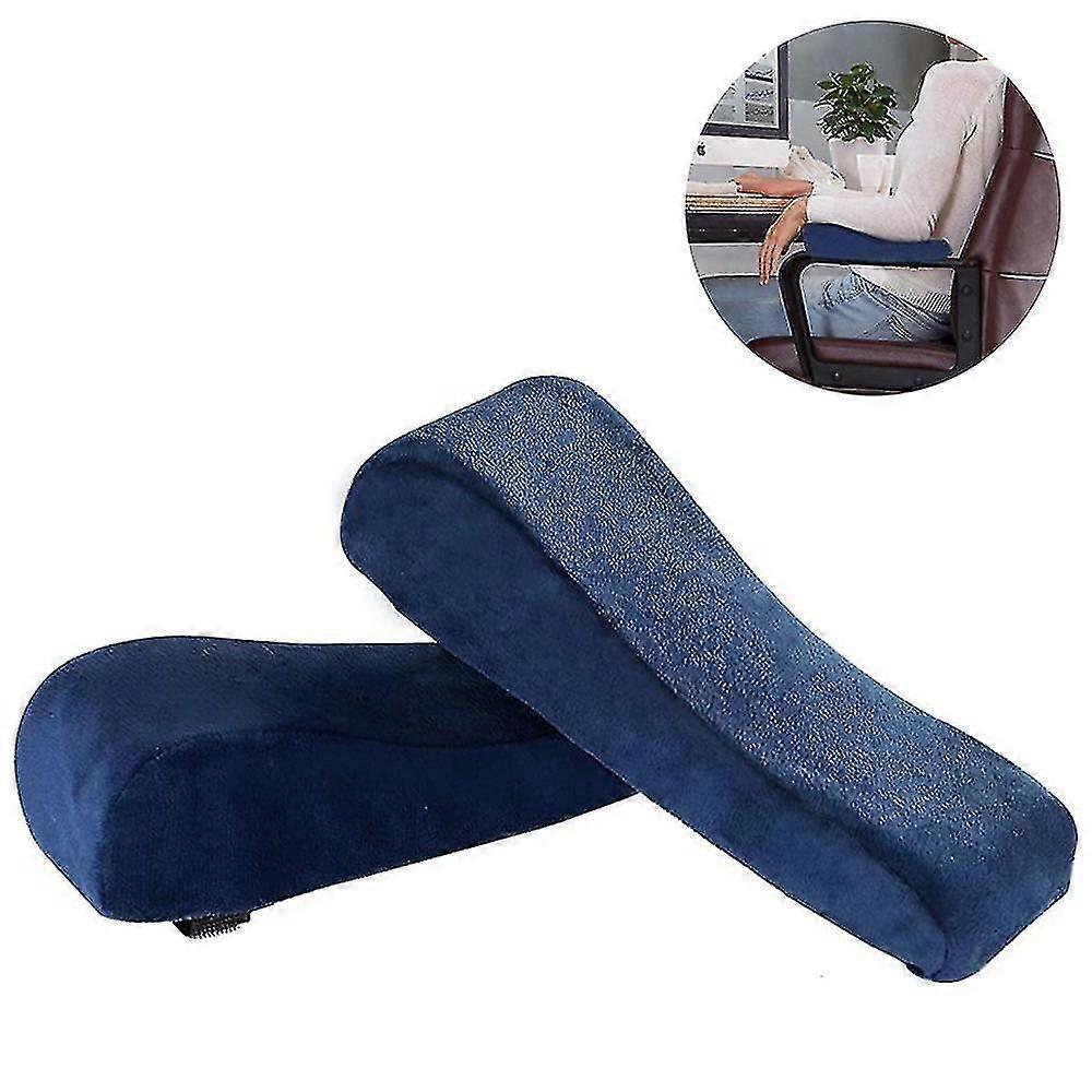 1 Pair Memory Foam Arm Rest Office Chair Armrest Pads And Elevated Sloped Armrest