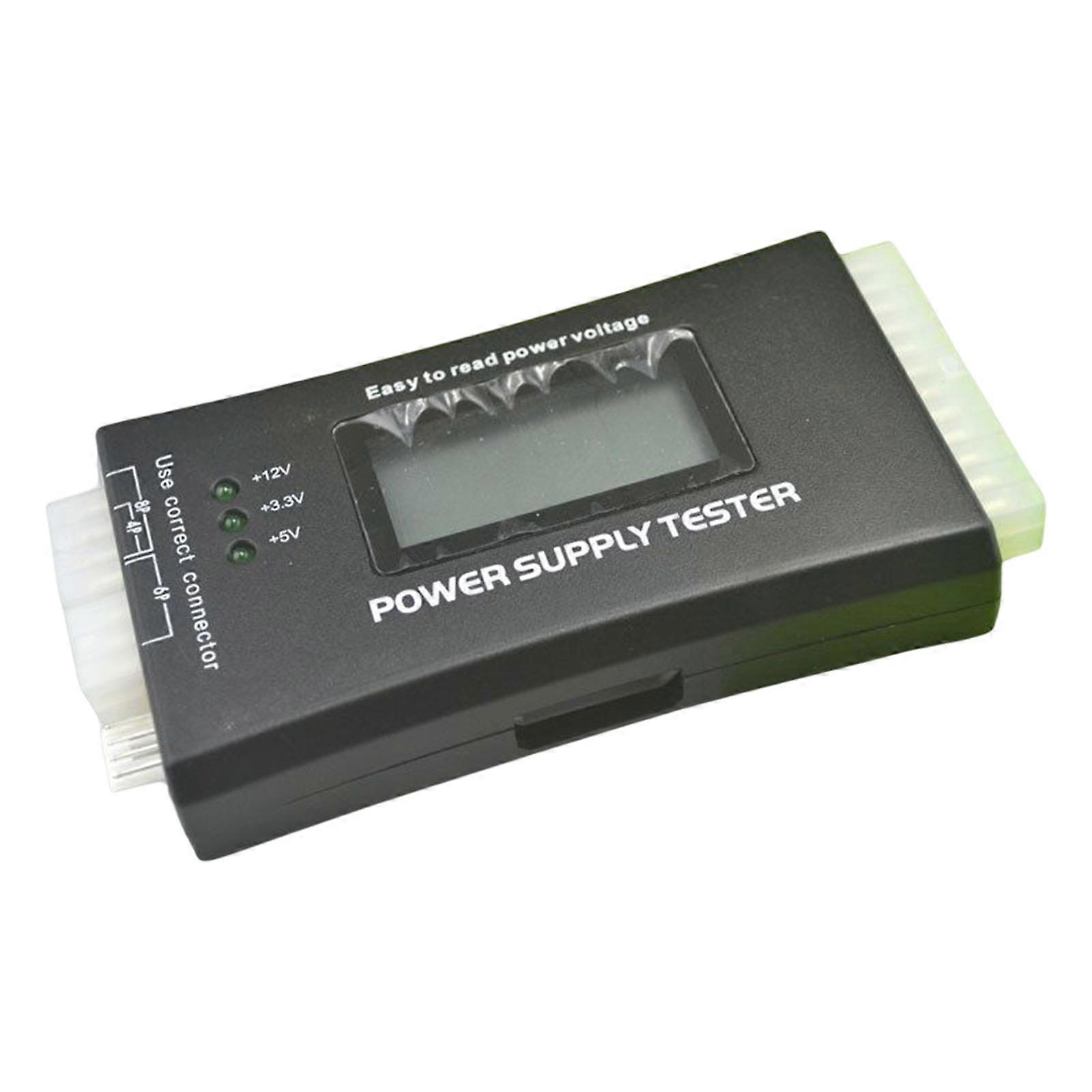 LCD Power Supply Tester PC Computer 20Pin 24Pin 4Pin 12V for Btx SATA