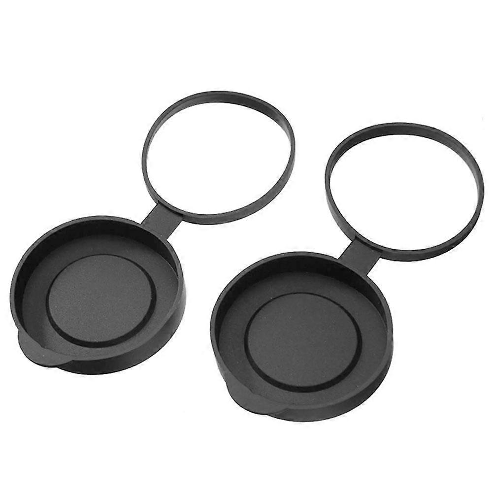 2PCS Telescope Rubber Protective Cover Caps Protection Len Covers for Binocular