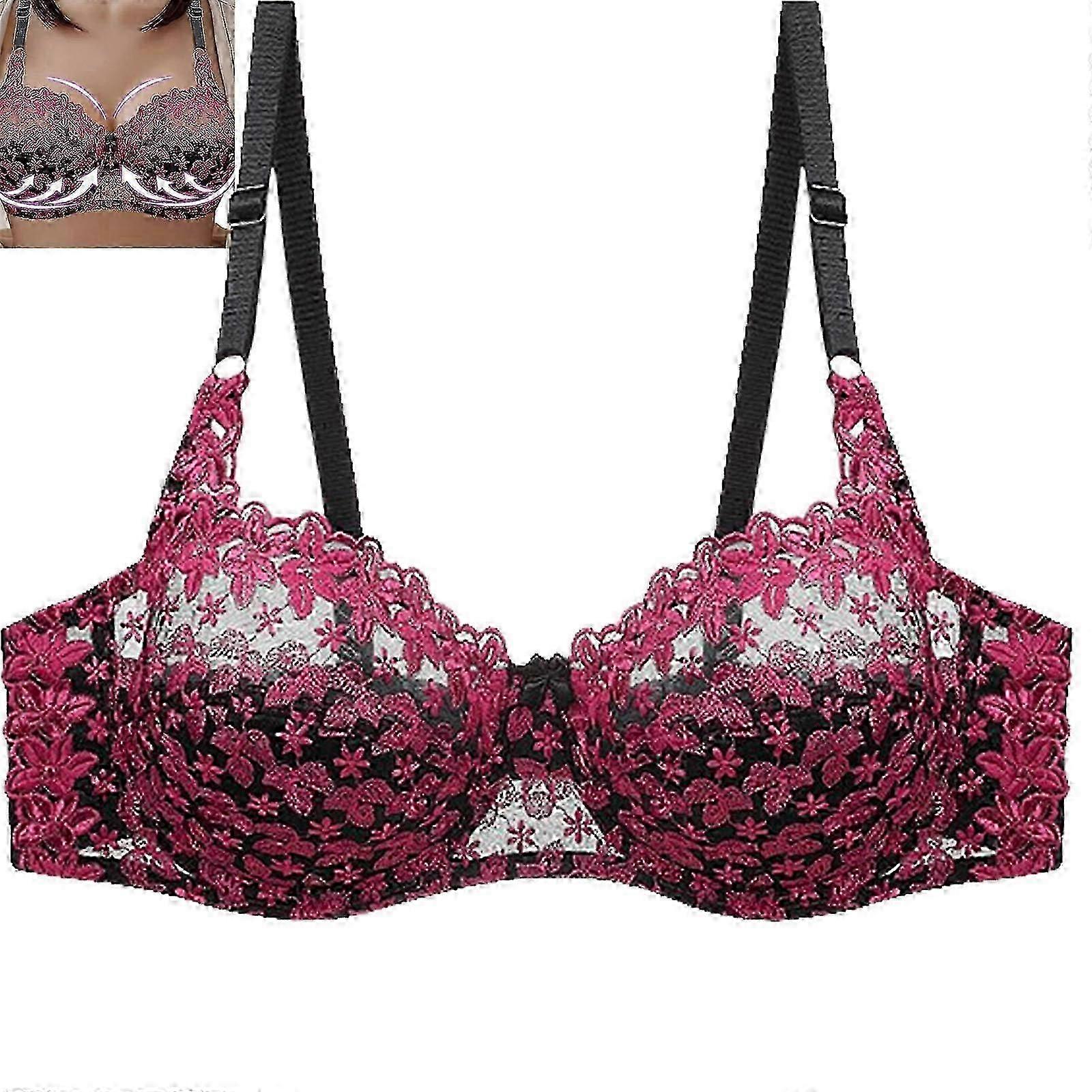 2024 new large size women\'s bra without wires, comfortable and soft, 75D to 100D large size bra is comfortable, soft and breathable -GSL