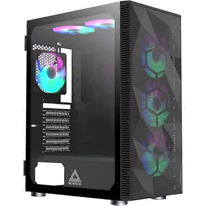 Midi-Tower MONTECH X3 Mesh Gaming-Gehäuse in Schwarz