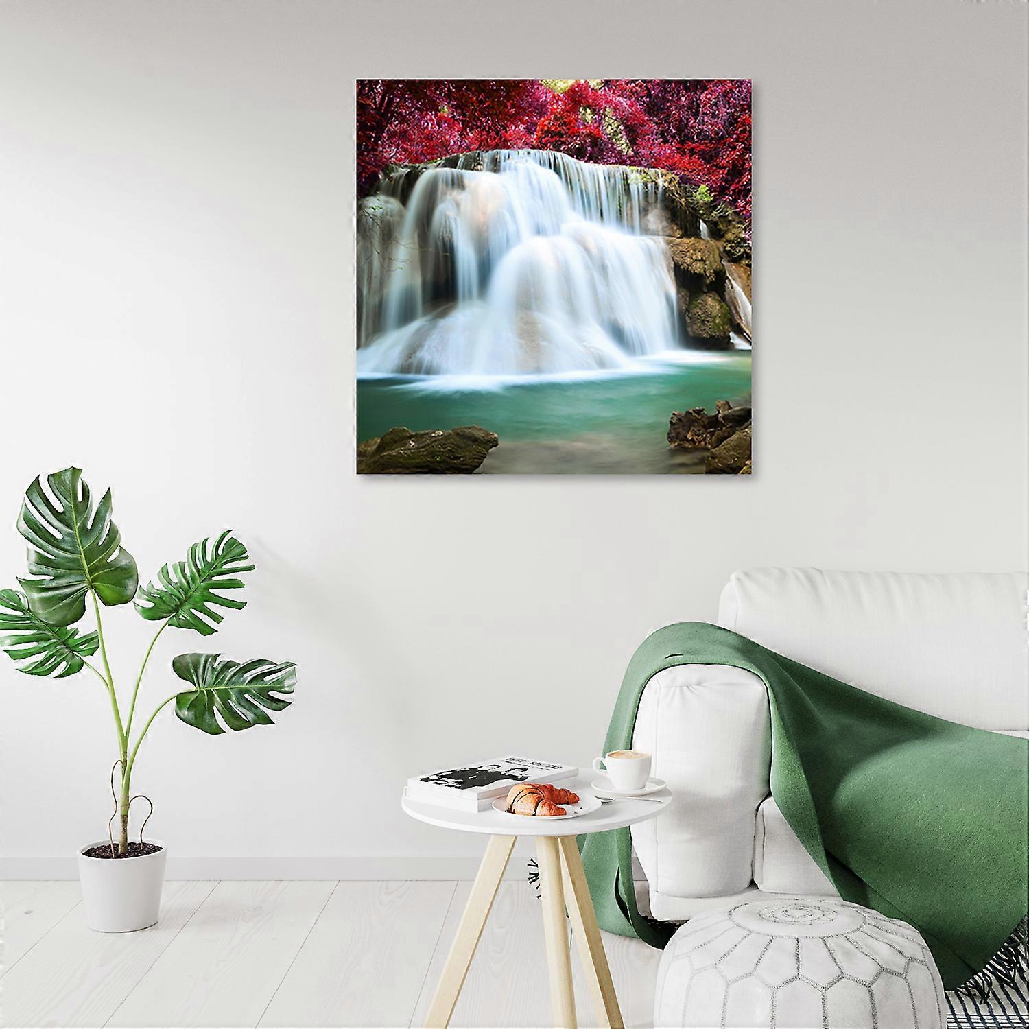 Fotobehang, Landschappen - Blauw - 40x40