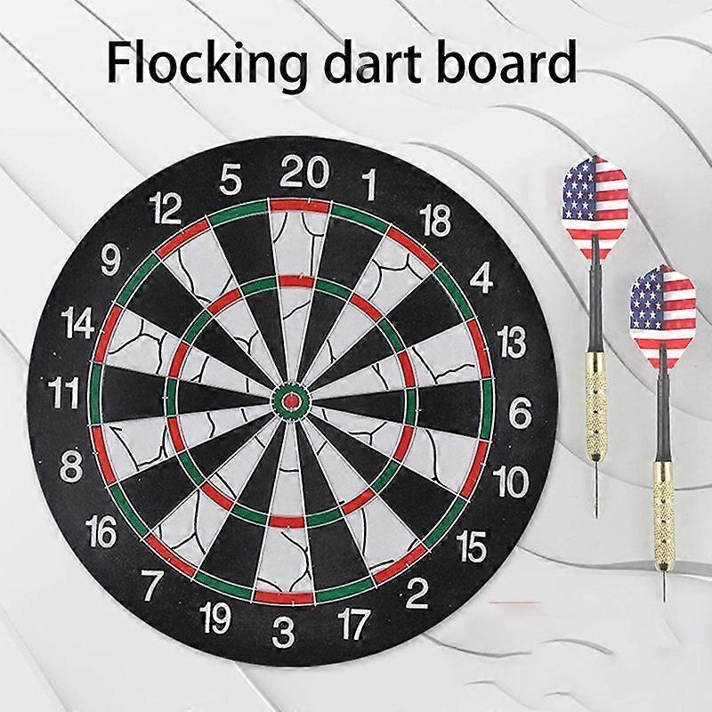 Dart Board 18Inch Double Sided Flocking Professional Metal Tip Indoor Dart Board