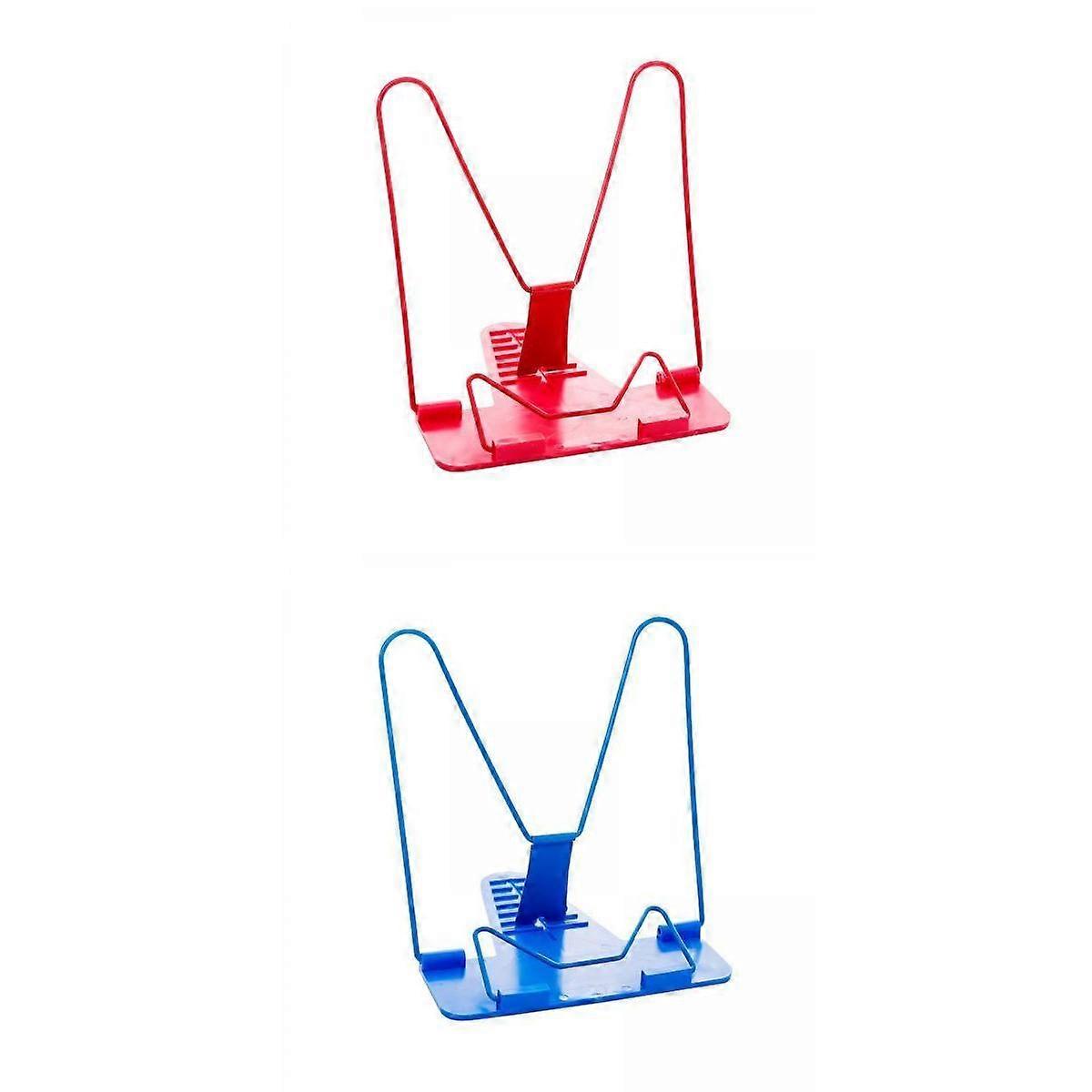 2Pcs Multipurpose Book Holders Metal Stable Portable for Dormitory Tabletop