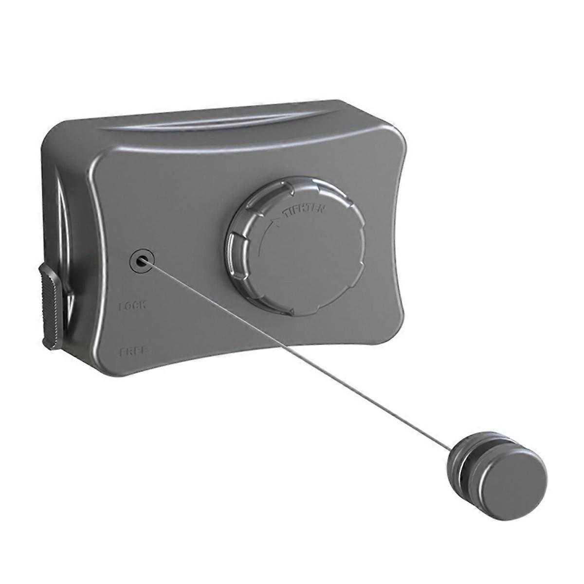 Retractable Clothesline, for Drying Laundry Line Wall-Mounted, Grey