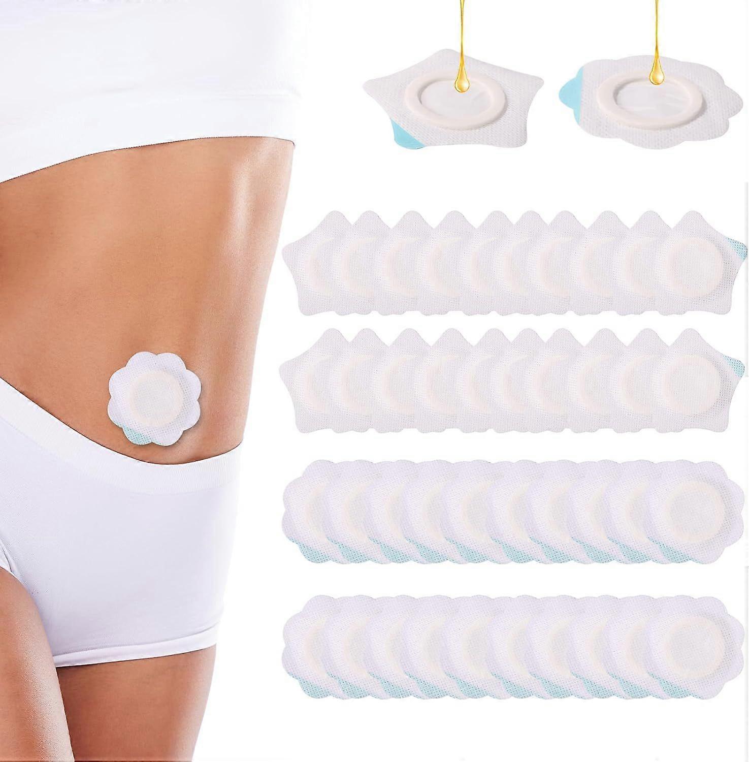 2025 High quality brand new 40pcs Castor Oil Wraps for Belly Button, 2 Style