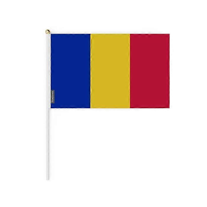 Mini Flag - Multicolored - Romania - 30 x 45 cm - Pack of 100 pieces - Durable Polyester