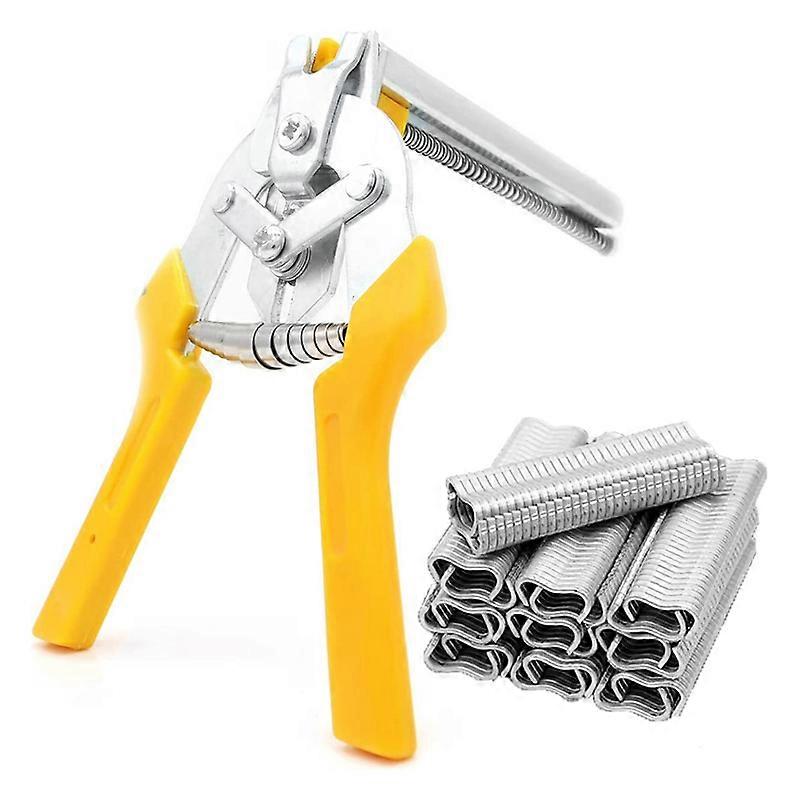 Type M Hog Nail Ring Pliers Kit with 2400Pcs M Clips