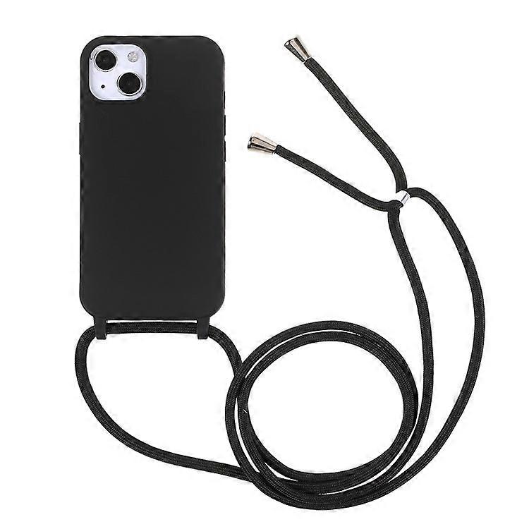 Flexible TPU Mobile Phone Back Case Protector with Adjustable Lanyard Compatible For iPhone 13 mini 5.4 inch