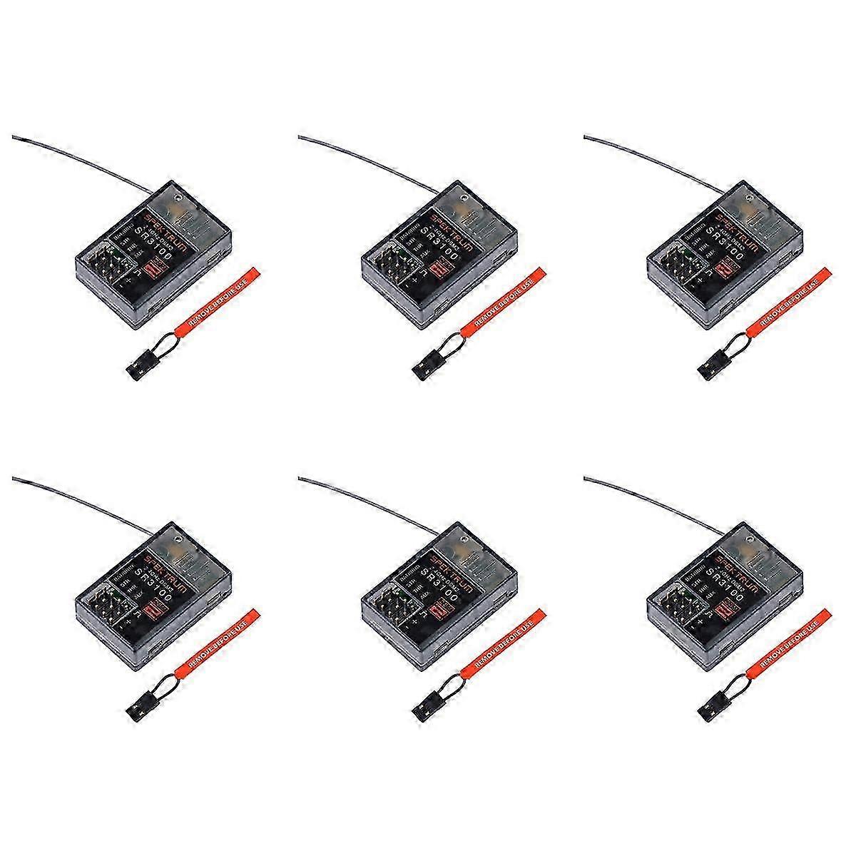 6X 2.4GHz SR3100 DSM2 3 Channel Surface DSM2 Receiver for RC CAR RC BOAT