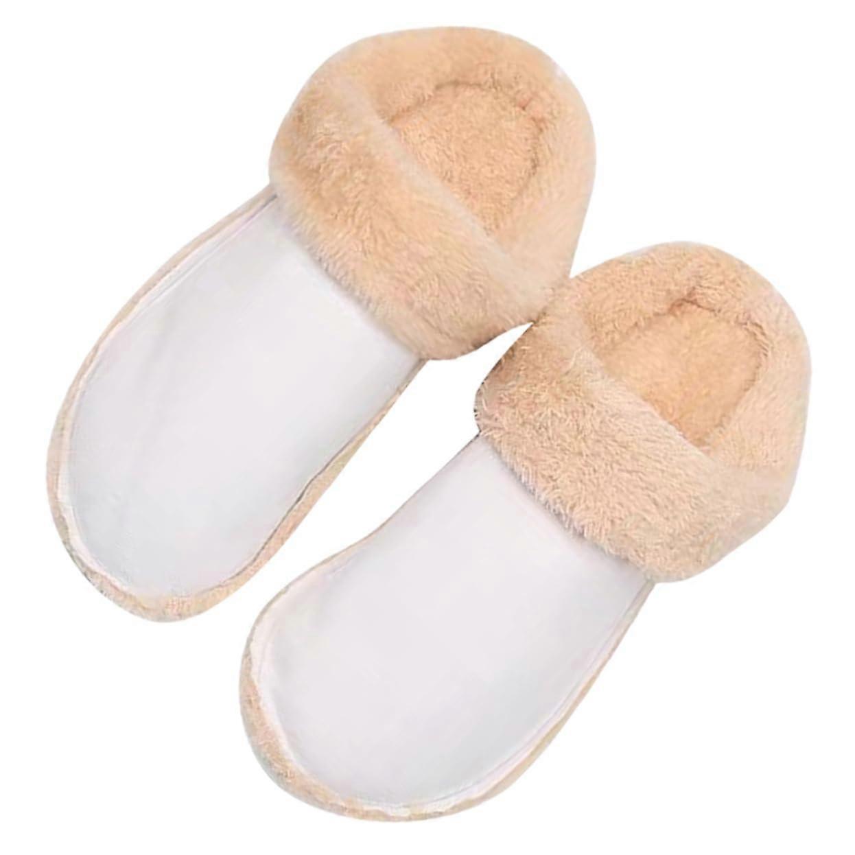 Shoe Liner Slipper Insoles for Women Plush Cotton Replacement Inserts for Winter Clogs and Boots Size Medium