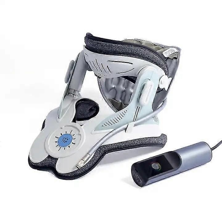 Cervical Traction Device, Adjustable Cervical Traction Device with 3 Powered Traction Forces and 8 B